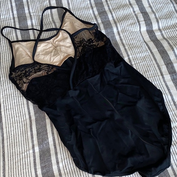 balera black leotard with lace